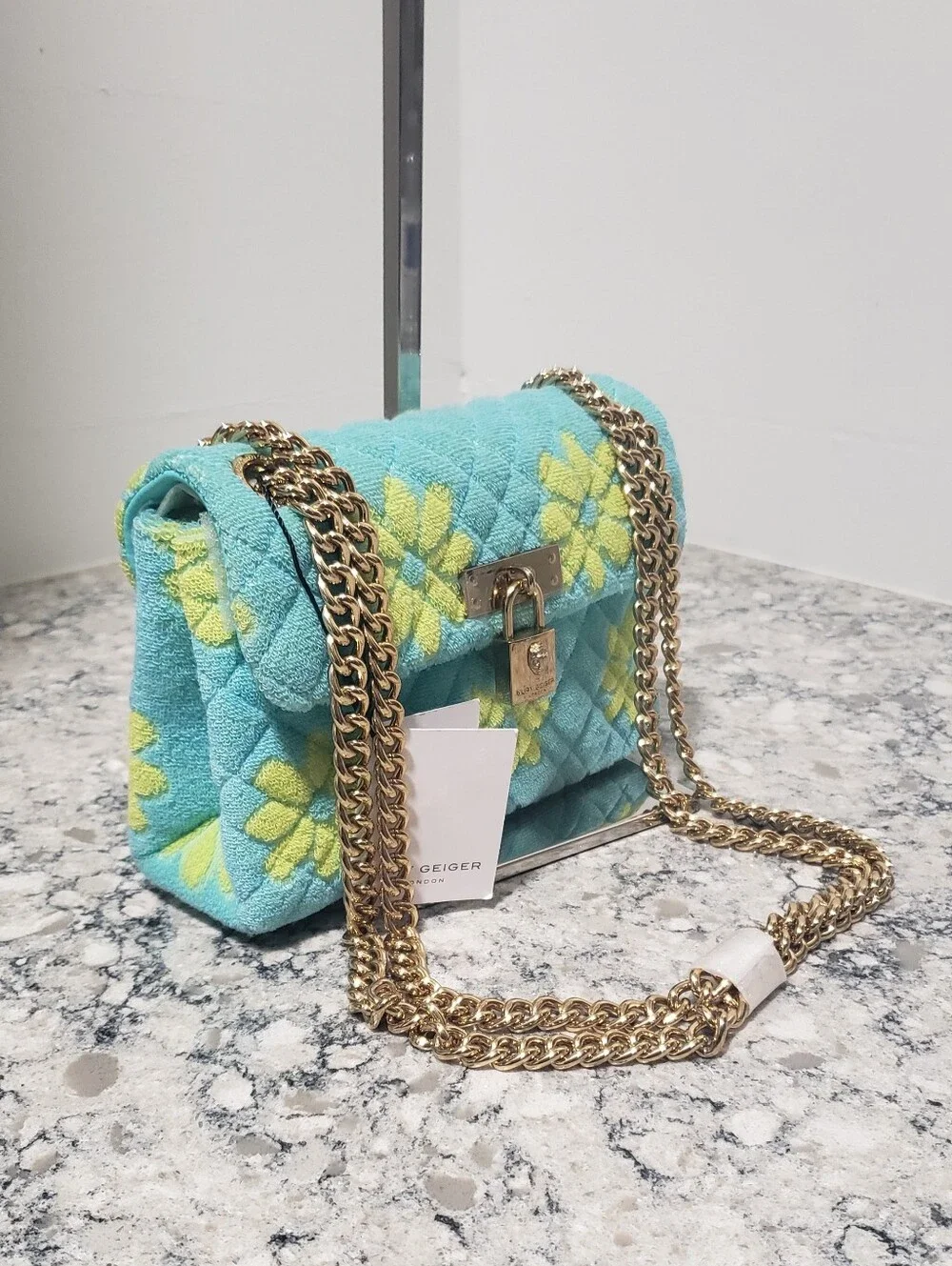 Kurt Geiger London Mini Brixton Terry Cloth Crossbody Bag w/ Dust Bag NWT
